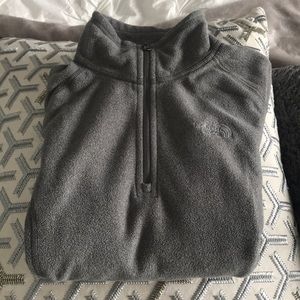 North face fuzzy quarter zip!